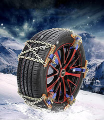 Baceyong 1Pc/4Pcs/8Pcs/10Pcs Car Tyre Snow Chain Suv Vehicle Mud Emergency Stainless Steel Anti-Slip Strap