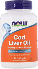 Now Foods, Cod Liver Oil, 1,000 Mg, 90 Softgels