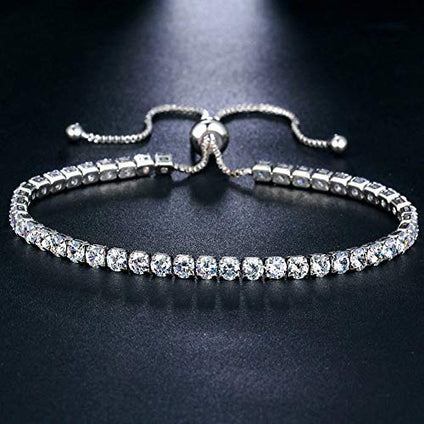 Yellow Chimes Crystals Strand Tennis Bracelet for Girls and Women