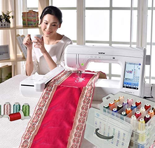 (40C With Storage Box) - Polyester Embroidery Machine Thread 40 Colours (40C with Storage Box)