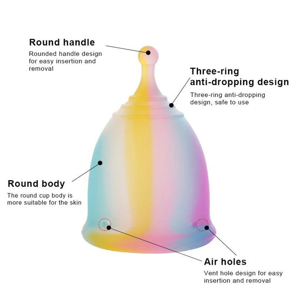 Keptgo Reusable Menstrual Cup With Sterilizer & Brush | Ultra Soft Odour & Rash Free | 100% Medical Grade Silicone | No Leakage | Protection for Up to 10-12 Hours | US FDA Registered - small (Small)