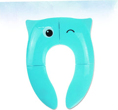 SAFIGLE Baby Seats for Infants Travel Potties Portable Kids Potty Toilet Pads Potty Seat for Toddler Travel Potty Training Cushion Large Silicone Pad Training Mat Toilet Mat Toddler Blue