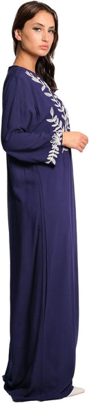 Women's Elegant Style Muslim Fashion Bohemian jalabiya Abaya Long Dresses