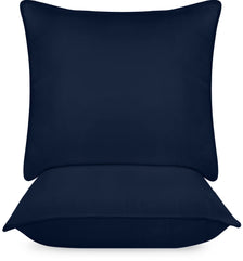 Utopia Bedding Pillows 2 Pack, (European, Navy) Hotel Quality Pillows, Luxury Bed Pillow for Back, Stomach or Side Sleepers