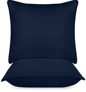 Utopia Bedding Pillows 2 Pack, (European, Navy) Hotel Quality Pillows, Luxury Bed Pillow for Back, Stomach or Side Sleepers