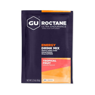 GU Energy Roctane Ultra Endurance Energy Drink Mix, 10 Single-Serving Packets, Tropical Fruit (123130)