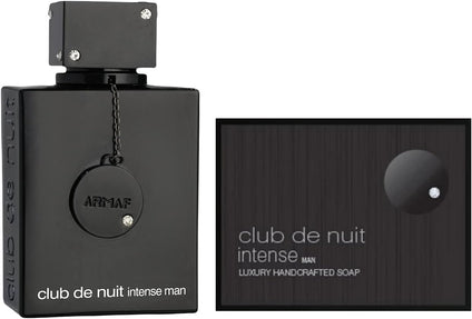 ARMAF Perfumes 2 Piece Gift Set, Club De Nuit Intense Eau De Toilette Man 105ml & Club De Nuit Intense Luxury Hand Crafted Soap 130g - perfume for men - fragrance for him - giftset for men's