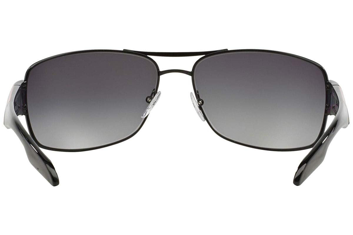 Prada Sport Women's Mod. 53Ns Sole Rectangular Sunglasses, Black/Polar Grey Gradient, 65