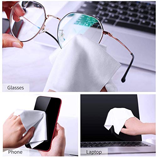 NEEMAY Microfiber Cleaning Cloths Screen Wipes10-Pack for Camera Lens, Eyeglasses, Cell Phones, Computers, LCD Screens, Electronics, Lenses, LCD TV Screens, Cars and More