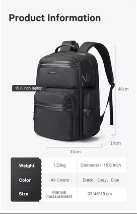 Travel Laptop Backpack, Business Anti-Theft Slim Durable Laptops Backpack with USB Charging Port, Gifts for Men & Women Water-Resistant College School Computer Bag Bange. (Black)