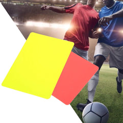 Football Red and Yellow Card, Referee Red Card, PVC Material Soccer Games Referee Tool for Competition