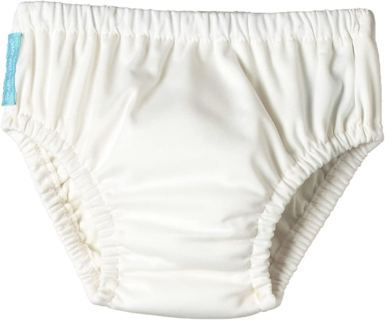 Charlie Banana Baby Reusable and Washable Swim Diaper for Boys or Girls, White, Medium