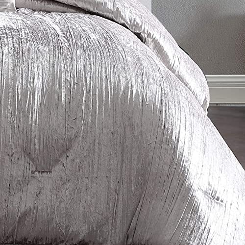 Riverbrook Home Turin Comforter Set, King, Silver, 7 Piece Set