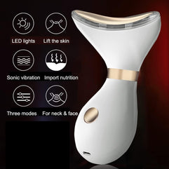 GUMAO Face Massager Electric,Facial Neck Lifting Machine， Face Beauty Device with 3 Modes，Cervical Spine Massager,Chin lift TighteSkin Rejuvenation Anti-aging Rechargeable