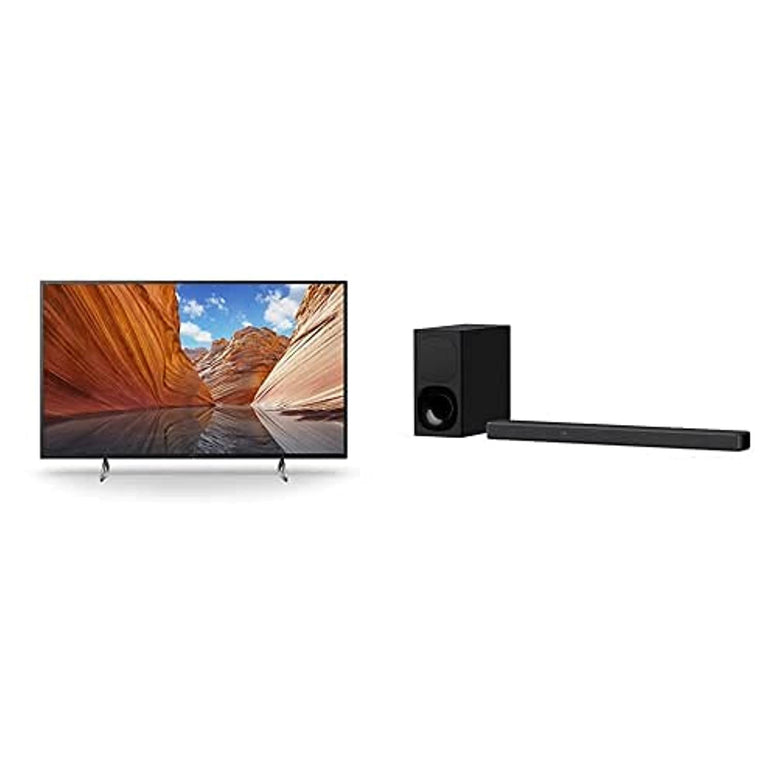 Sony 43 Inch Bravia X80J Smart Google Tv, 4K Ultra Hd With High Dynamic Range Hdr, Kd-43X80J, 2021 Model Ht-G700 3.1Ch Dolby Atmos Surround Sound