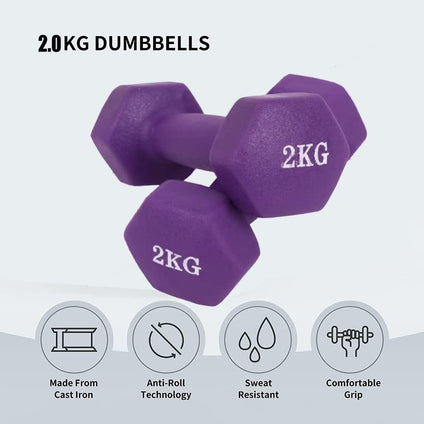 COOLBABY Dumbbells Weights Exercise- Multi colors
