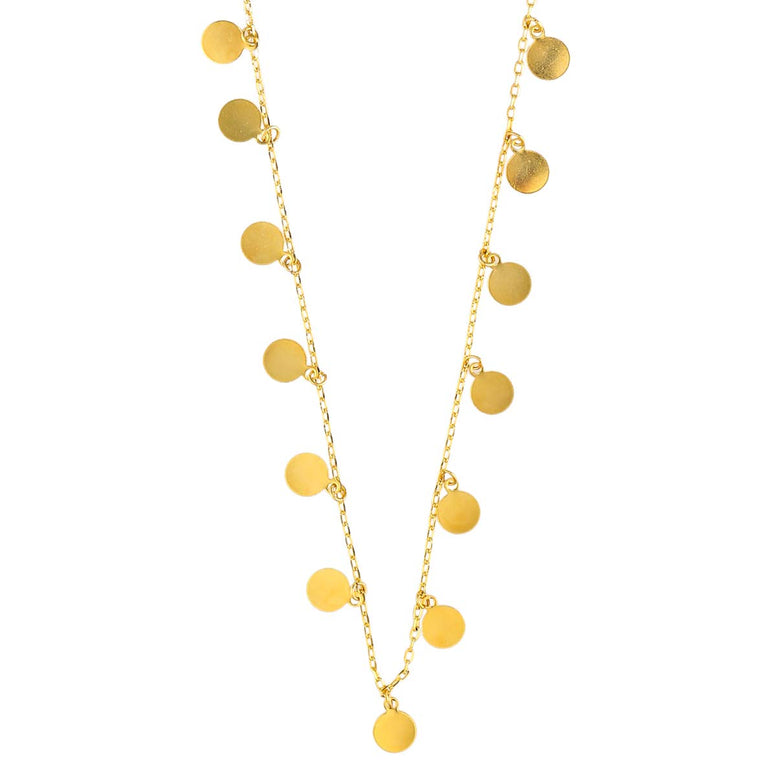 Alwan-Accessories Gold Plated Necklace and Bracelet Jewellery Set for Women - EE3686NBMG