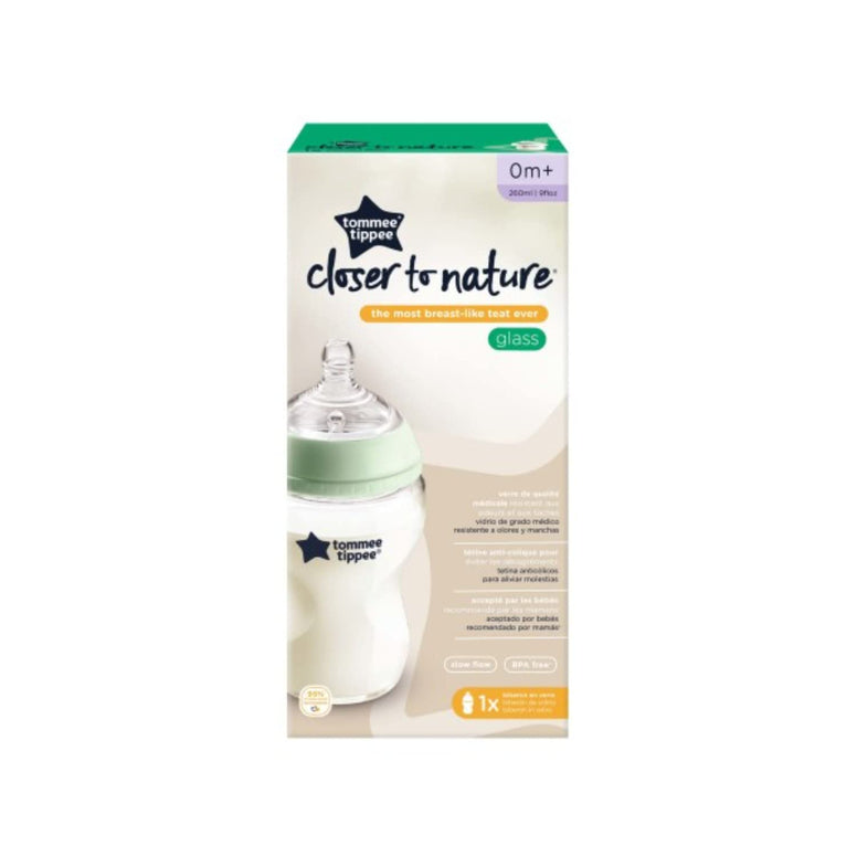 Tommee Tippee Tt42243877 Closer To Nature Glass Bottle, 250 ml Clear