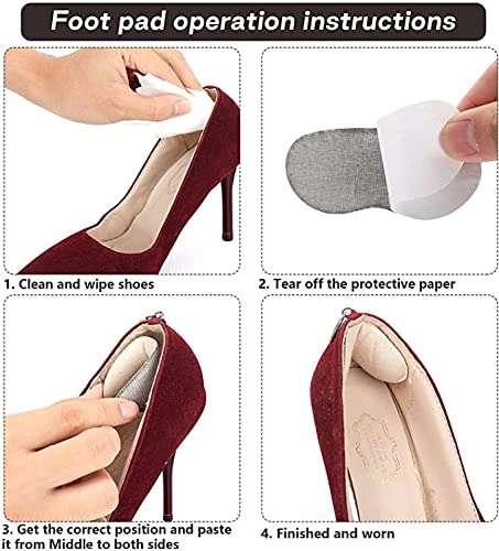 (7 Pairs) Heel Grips Liner Cushions Inserts for Loose Shoes, Heel Pads Snugs for Shoe Too Big Men Women, Filler Improved Shoe Fit and Comfort, Prevent Heel Slip and Blister (Type01)