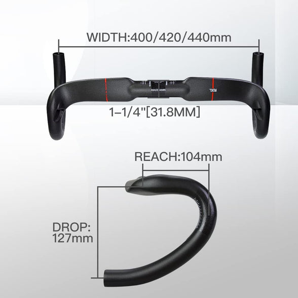 Road Handlebars Aero Handlebars for Road Bike Bars Handlebars bike components & parts 31.8 Drop handlebars Carbon rxl sl carbon handle drop bar Handle Bar 440mm UD Matte Bicycle Handlebar