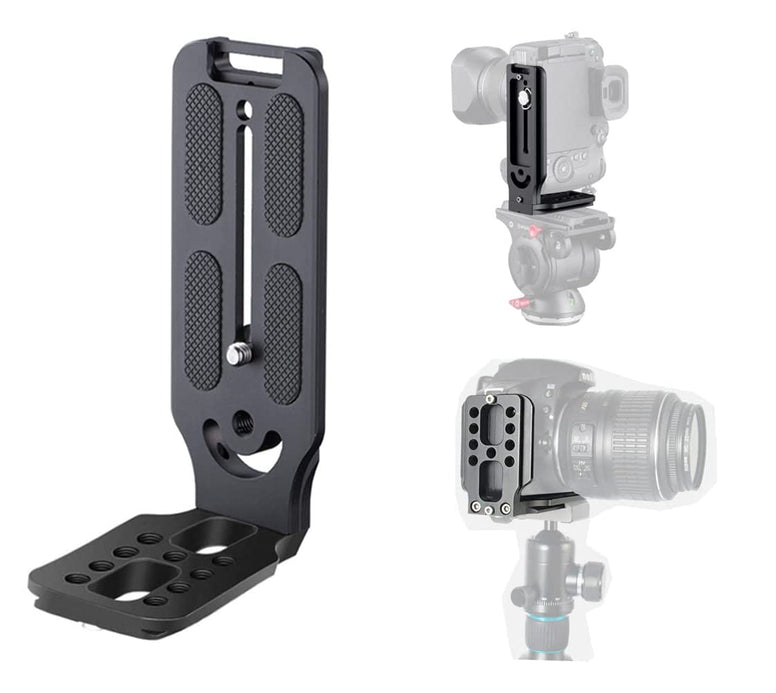 DSLR Camera L-type Quick Release Plate Vertical Horizontal Switching Tripod Quick Release Board Compatible with Canon/Nikon/Sony/DJI/Osmo/Ronin/Zhiyun Stabilizer Tripod Monopod