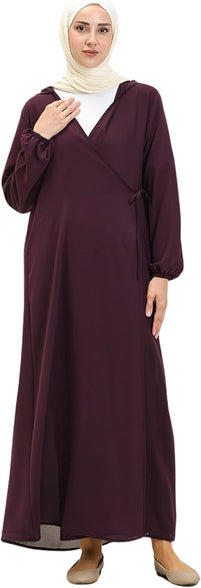 Abaya for Muslim Women Prayer Dress Long Sleeve Clothes Hijab Robe One Piece Garment Maxi size Islamic Kaftan