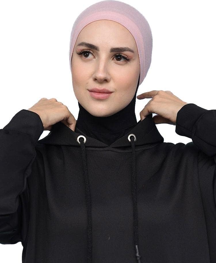 women stretchable cotton under hijab cap, bone under scarf for Muslim woman, hijab inner