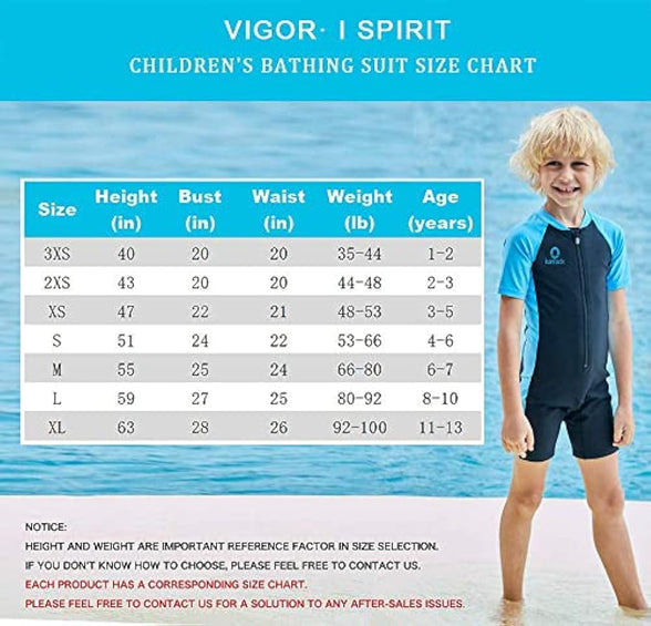 Karrack Girls and Boys One Piece Rash Guard Swimsuit Kid Water Sport Short Swimsuit UPF 50+ Sun Protection Bathing Suits