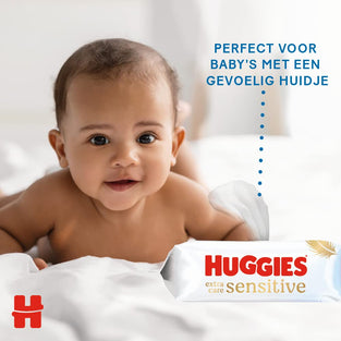 Huggies Pure Extra Care, Baby Wipes - 8 Packs (448 Wipes Total) - Fragrance Free Wet Wipes for Sensitive Skin - 99 Percent Pure Water With Natural Fibres