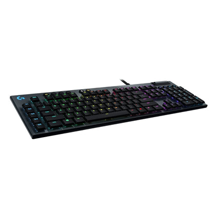 Logitech G815 Lightsync RGB Mechanical Gaming Keyboard With Low Profile Gl Clicky Key Switch, 5 ProgRAMmable G-Keys,Usb Passthrough, Dedicated Media Control