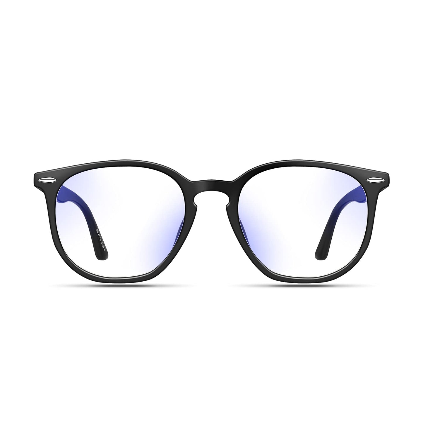 Baytion Blue Light Filter Eyewear for Men & Women, Anti Glare Anti Eyestrain UV Blocking, Computer & Gaming Glasses,Black