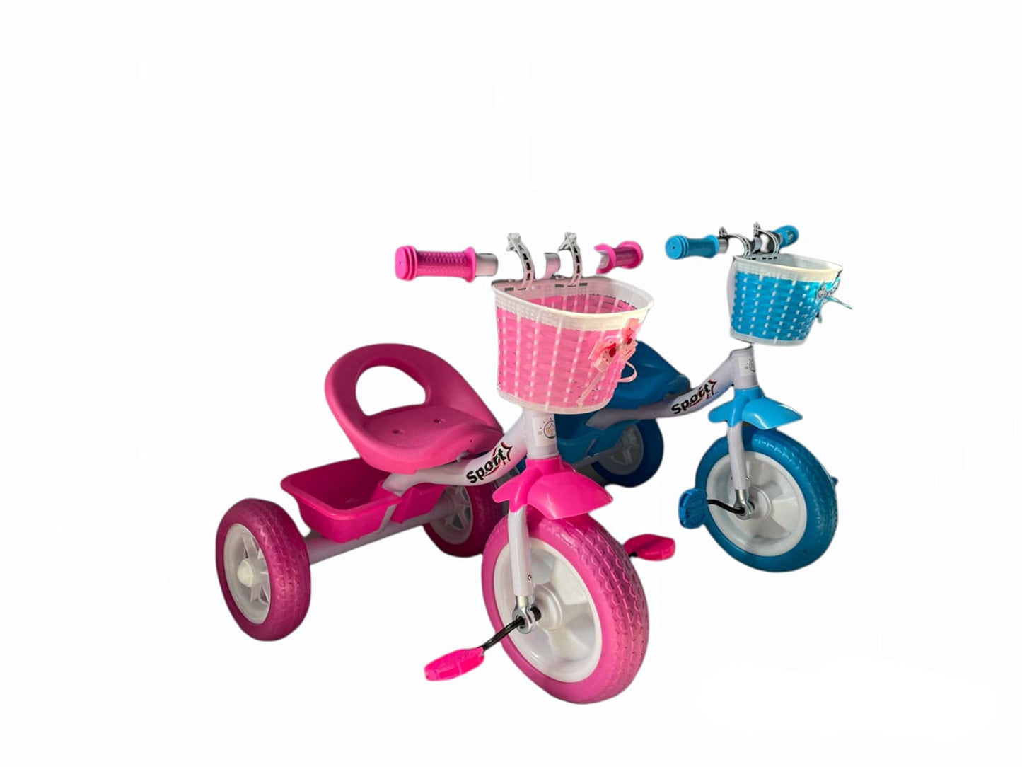 Lovely Baby Kids Tricycle EL 2233, Smart Plug n Play Kids Tricycle Cycle with Front & Rear Storage Baskets | Baby Kids Cycle Tricycle | Baby Tricycle for Kids