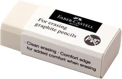 FABER-CASTELL PVC-FREE ERASER SMALL POLY BAG OF 16PC