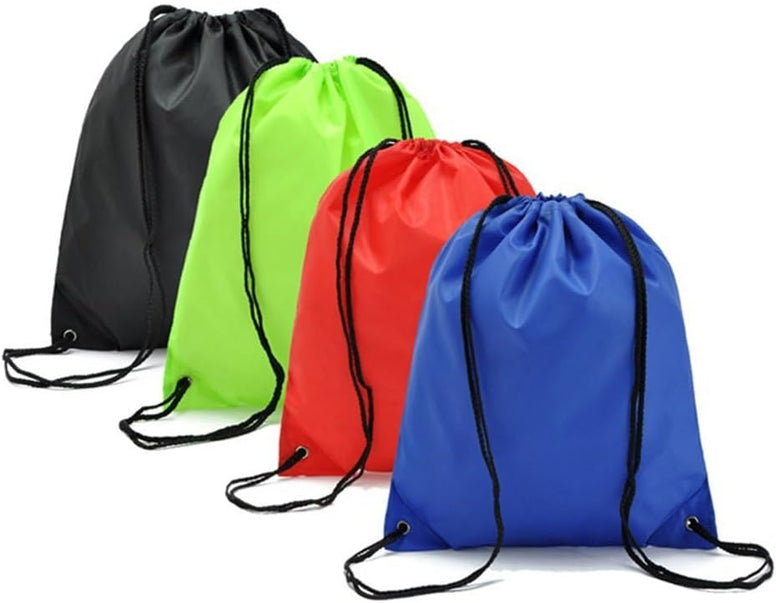 LIOOBO 4 Pcs Waterproof Drawstring Bags Sports Riding Backpack Suitable for Adults and Kids, Holiday, Swimming, Beach