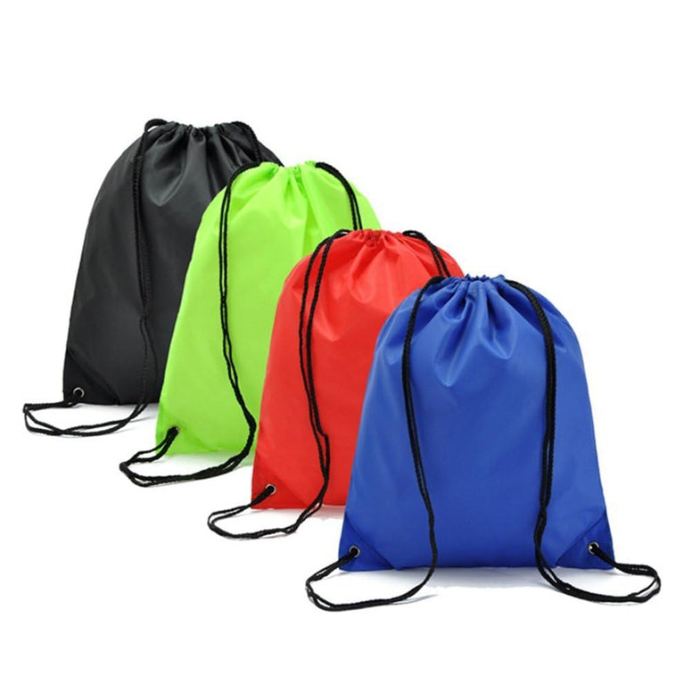 LIOOBO 4 Pcs Waterproof Drawstring Bags Sports Riding Backpack Suitable for Adults and Kids, Holiday, Swimming, Beach