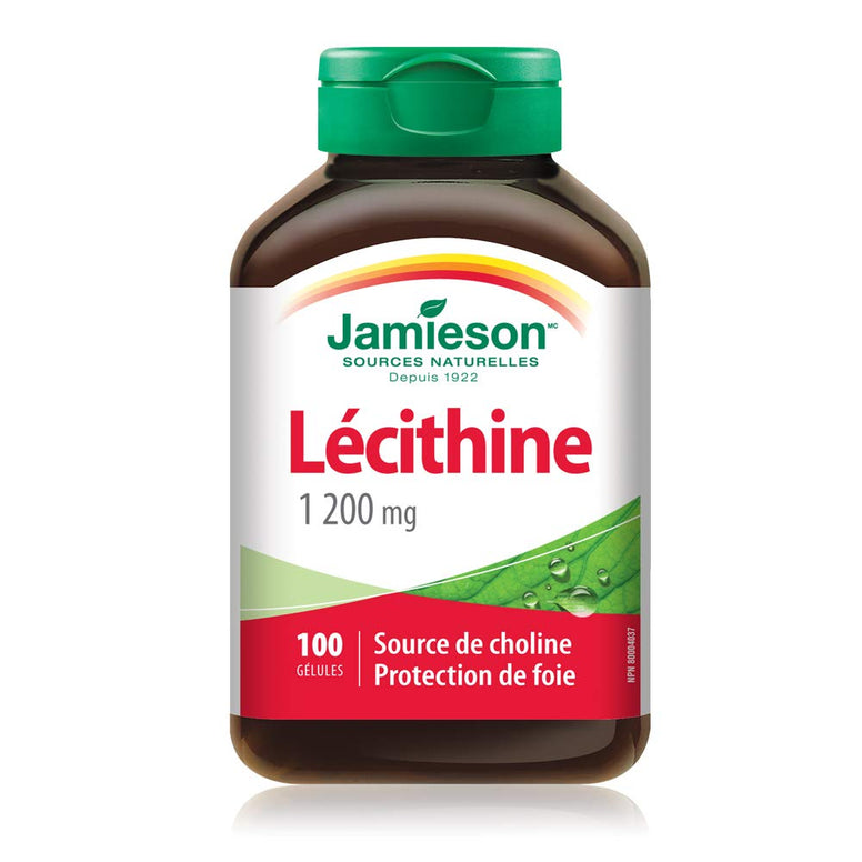 Lecithin 1,200 mg , 100 Softgels - Source of Choline Liver Protection