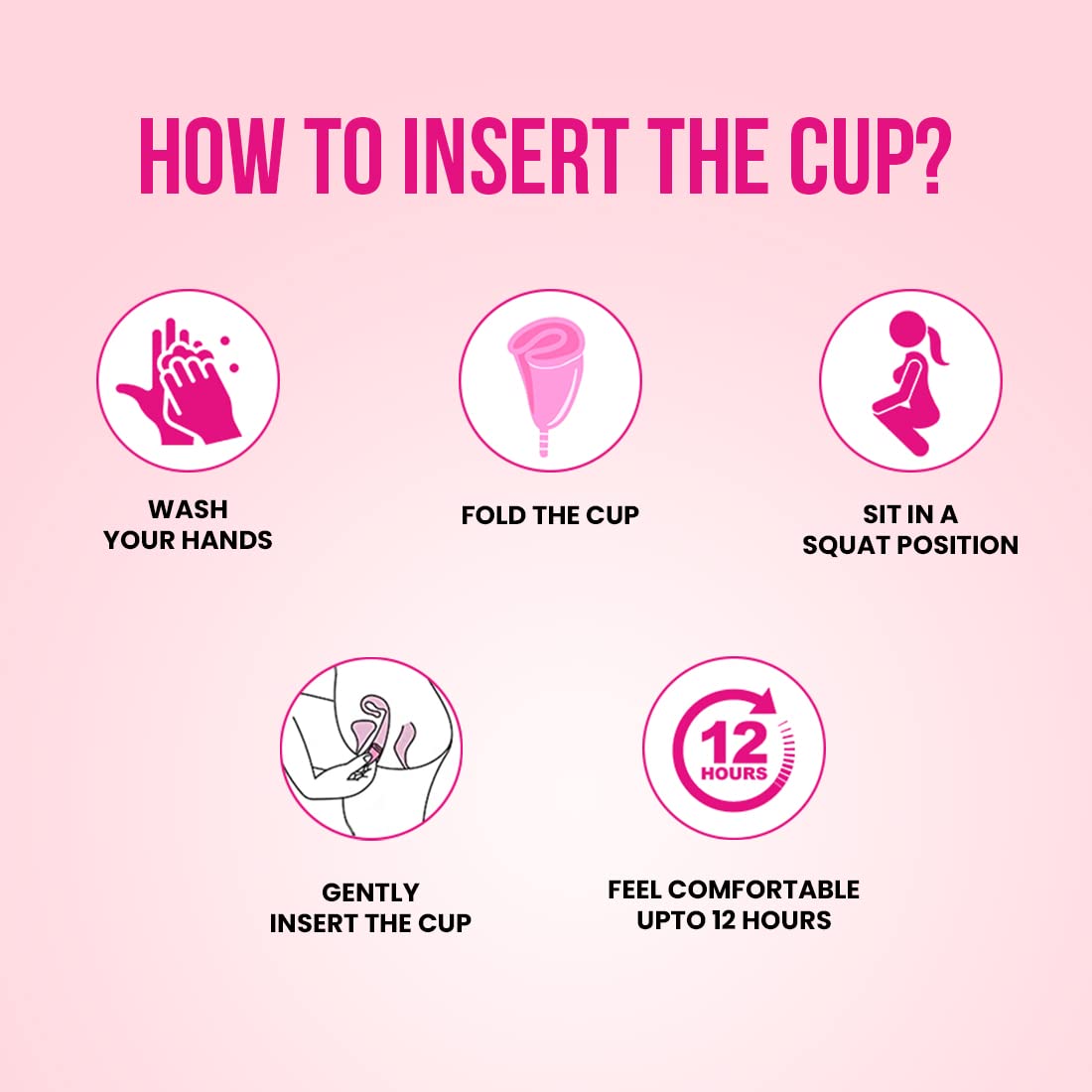 everteen® Menstrual Cup for Women- 1pc (Large, 30ml) with storage pouch- 12 hours Leak-Proof Protection. Have period with no smell, no discomfort.