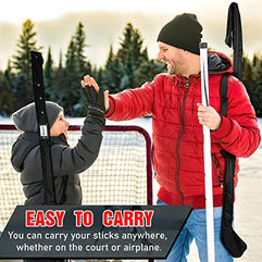 Ice Hockey Stick Bag Black Lightweight Hockey Stick Bag 70 x 7.8 In Field Hockey Stick Bag with Shoulder Straps for Men Women Adults Indoor Outdoor Hockey Equipment Travel Accessories