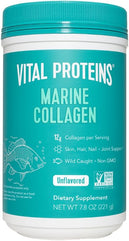 Vital Proteins Marine Collagen Unflavored - 18 servings - 221g (7.8 Oz) (Packing may vary.)