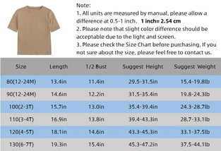 ZFTTZYMX Baby Boys Girls Solid T-Shirts Crew Neck Short Sleeve Casual Tops Toddler Kids Summer Cotton Tees 9-12M