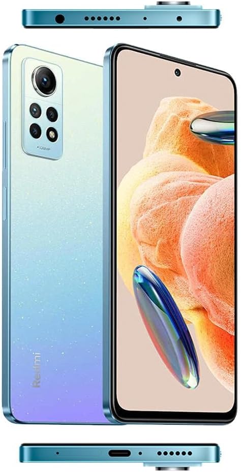 Xiaomi Redmi Note 12 Pro 4G (Glacial Blue 8GB RAM, 256 Storage) - Smooth 120Hz AMOLED display |Powerful Snapdragon processor | 108MP Wide Camera | 67W Turbo charging