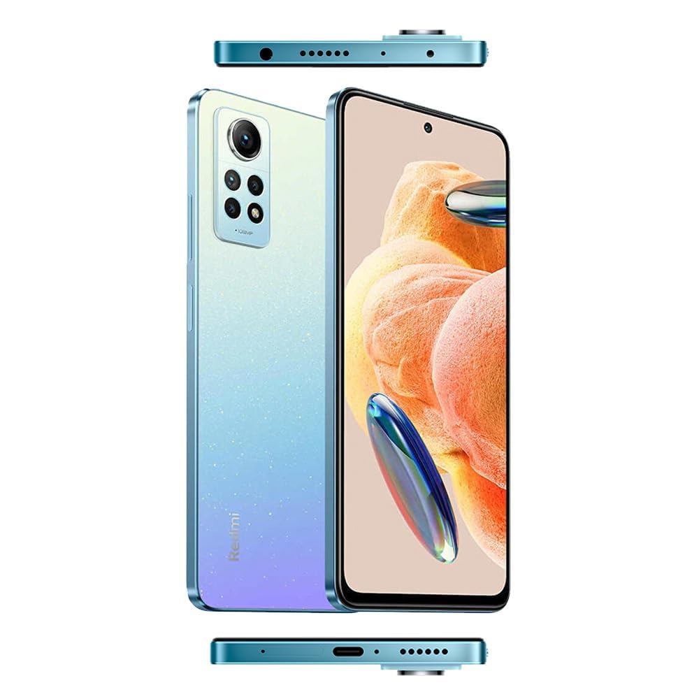 Xiaomi Redmi Note 12 Pro 4G (Glacial Blue 8GB RAM, 256 Storage) - Smooth 120Hz AMOLED display |Powerful Snapdragon processor | 108MP Wide Camera | 67W Turbo charging