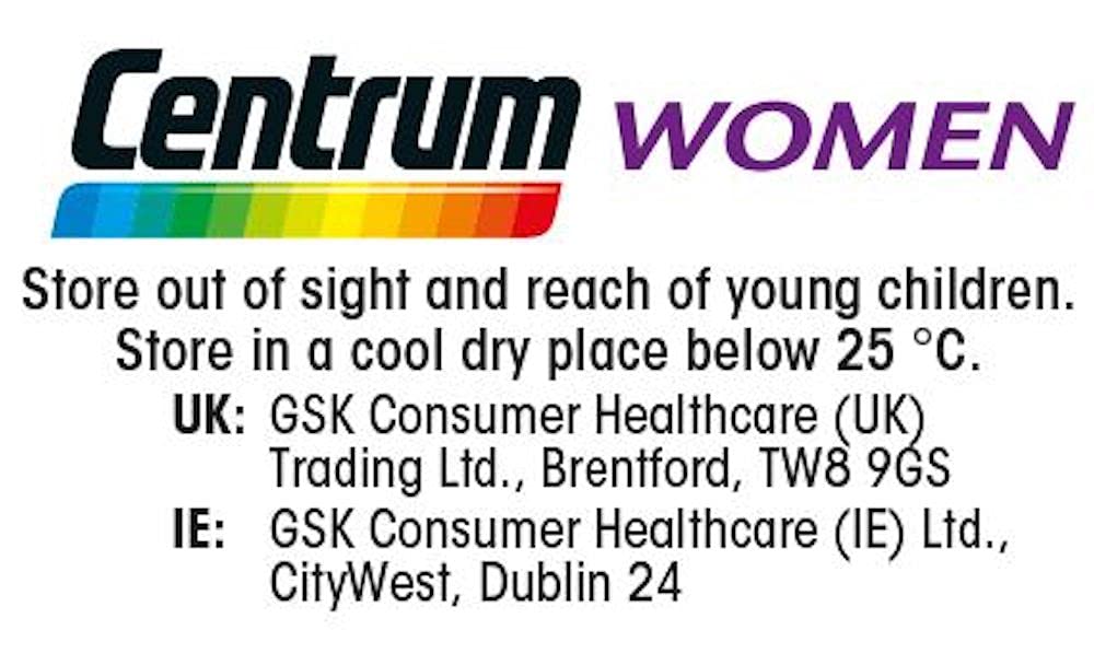 Centrum Pfizer, Multivitamin Tablets for Women, Pack of 60 Tablets