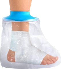 HSWY Waterproof Foot Cover, Cast Covers for Shower Adult Foot, Waterproof Foot Cast Wound Cover Protector for Shower Bath, Soft Comfortable Watertight Seal to Keep Wounds Dry, Bathing