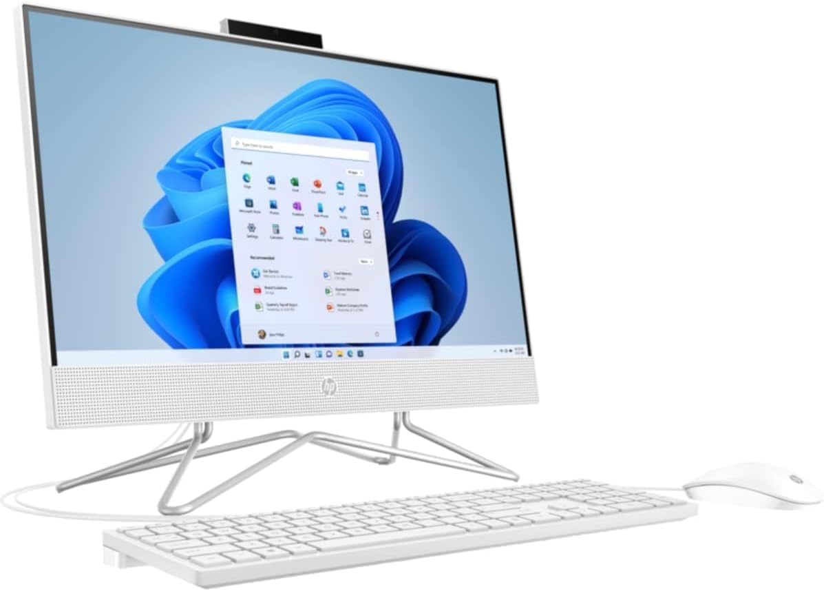 2022 HP ProOne 200 G4 22 All in One Business PC, Intel Core i3-10110U |8GB DDR4-2666 MHz Ram |256GB SSD |DVDRW |Intel® UHD Graphics |21.5"FHD Display |Windows-11 (Snow White)