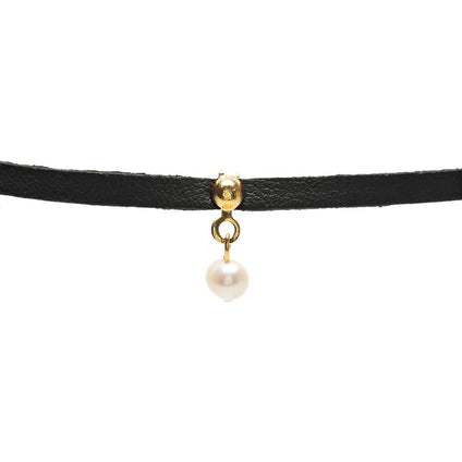 Alwan Choker Necklace with Pearl for Women - EE3723NPDB