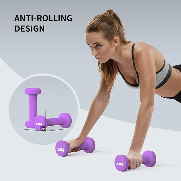 COOLBABY Dumbbells Weights Exercise- Multi colors