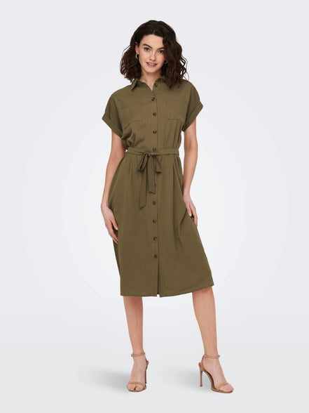 Only Women's ONLHANNOVER S/S SHIRT DRESS NOOS WVN Casual Dress