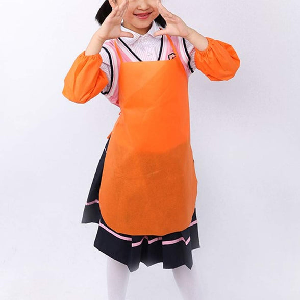 ROSENICE 24pcs Kids Aprons Washable Painting Aprons Non-woven Art Aprons for Drawing Crafts Activities