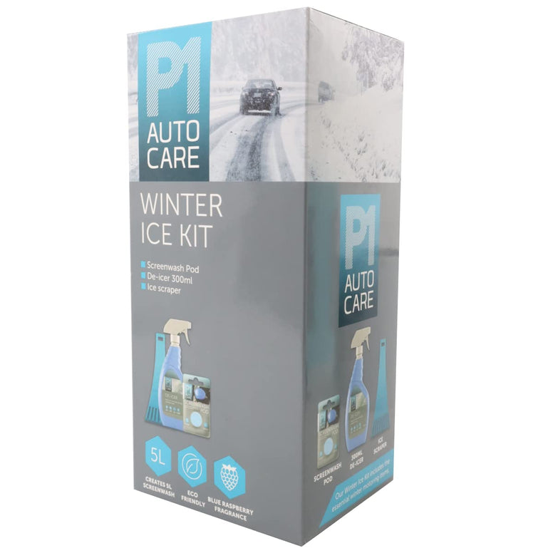R&C Components Ltd Car Winter De Icer Kit - 300ml Trigger Spray De Icer, Ice Sc, 5L Screenwash Tablet/Pod - Nice Rasperry Smell